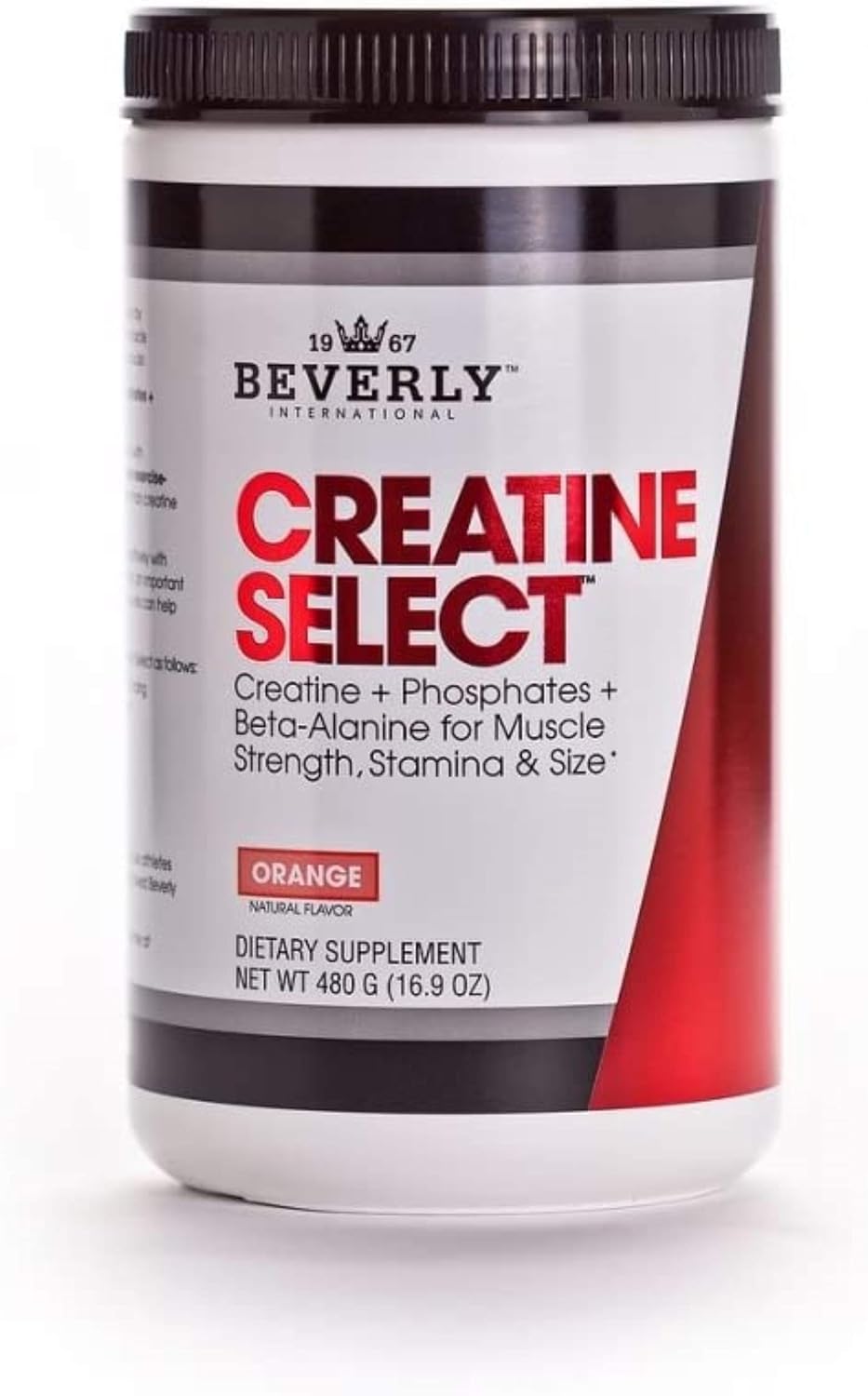 Beverly International Creatine Select With Phosphates, 40 Servings. A Fail-Proof Creatine Monohydrate Formula. Boost Muscle Size, Strength, Endurance And Recovery. For Men And Women. Tastes Like Tang!