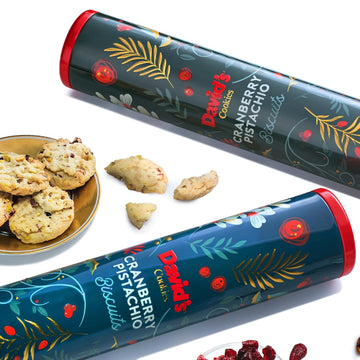 David'S Cookies Cranberry Pistachio Biscuits 2-Pack - Gourmet Snacks & Bakery Treats - Ideal Cookie For Snacking And Gifting - Delicious Delightful Food Gift For Kids And Adults For Any Occasions