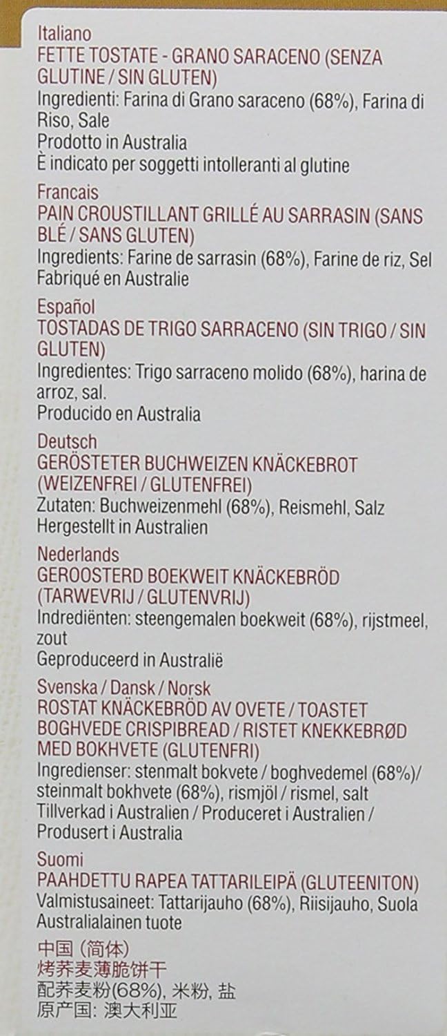Orgran Buckwheat Crispbread - 3 X 125G