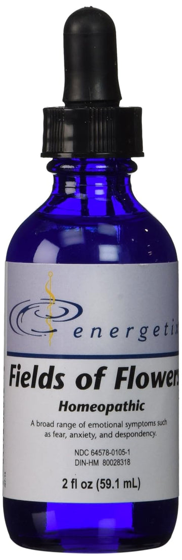 Energetix Fields Of Flowers Homeopathic Remedy - Perfect For Emotional Symptoms Such As Fear, Anxiety, Depression And Despondency - 38 Traditional Flower Essences - 2 Fluid Ounce (59.1 Milliliters)