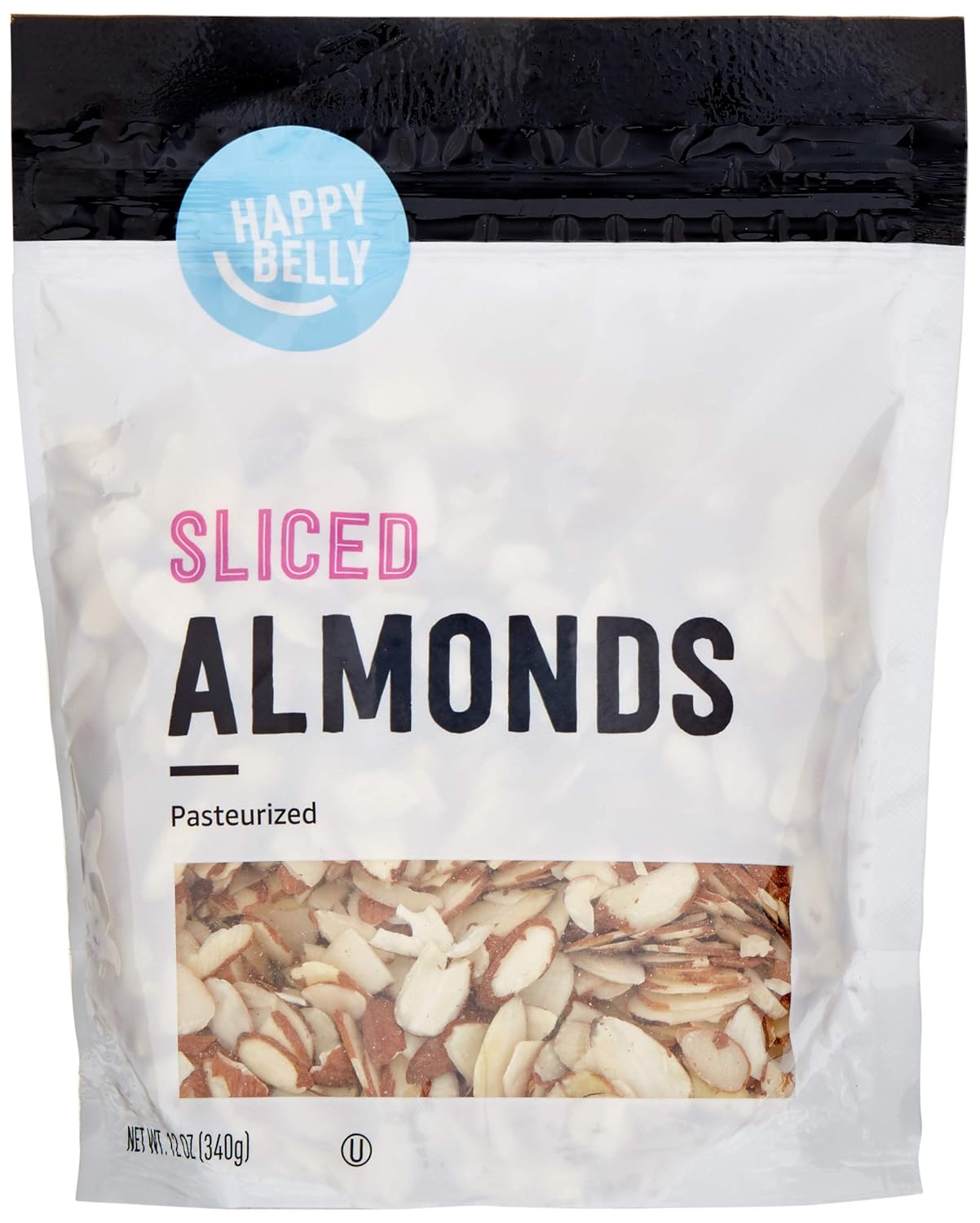 Amazon Brand - Happy Belly Sliced Almonds, 12 Ounce (Pack Of 1)