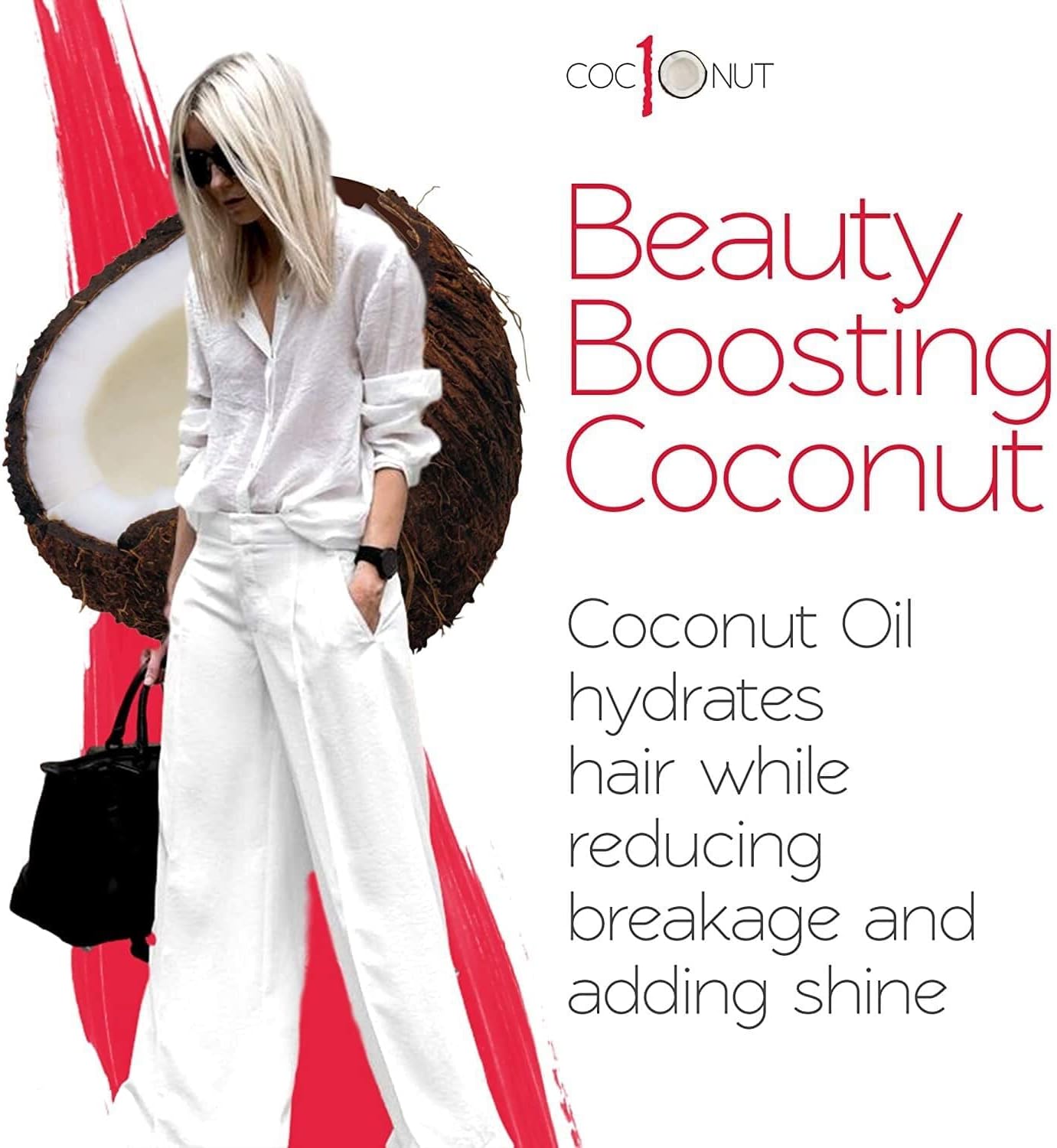 Coconut Thermal Protection Spray - Prevents Frizz and Split Ends for All Hair Types - Heat Defense Up To 450ºF - 8.45fl.oz : Beauty & Personal Care