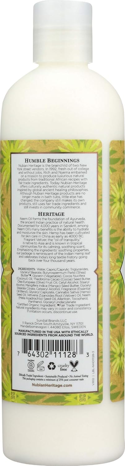 Body Lotion, Indian Hemp & Haitian Vetiver - 13Oz