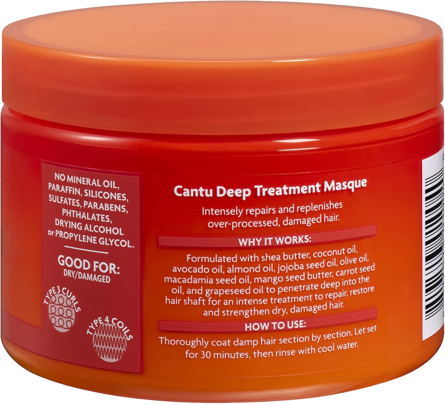 Cantu Grapeseed Deep Treatment Masque 340g : Amazon.co.uk: Beauty