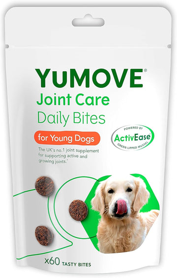 YuMOVE Daily Bites For Young Dogs | Joint Supplement for Dogs to Support Active and Growing Joints for Dogs Aged Under 6 Years | 60 Chews?YMBY60