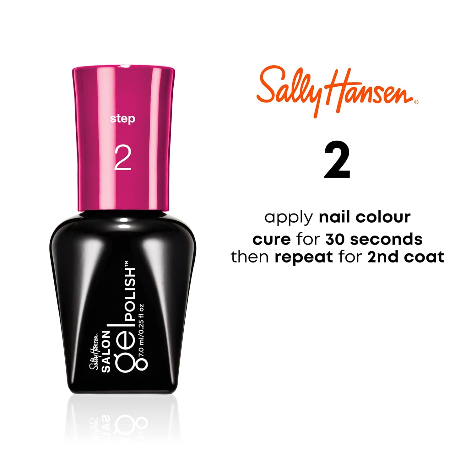 Sally Hansen Salon Pro Gel Nail Polish Lacquer, Sheer Ecstasy, 0.24 Fl. Oz. : Nail Polish : Beauty & Personal Care