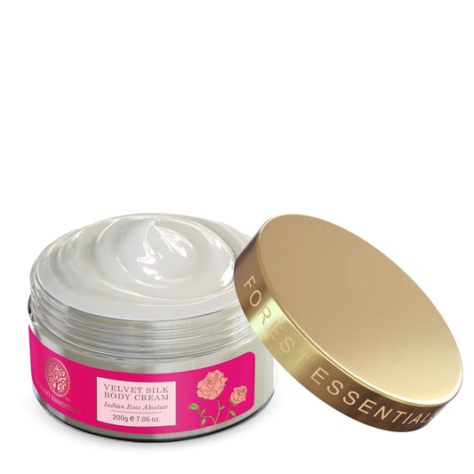 Forest Essentials Indian Rose Absolute Velvet Silk Body Cream, 200G