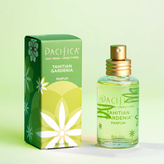 Pacifica Tahitian Gardenia Spray Perfume - Vegan, Cruelty-Free Perfume With Essential Oils In Recyclable Glass Bottle