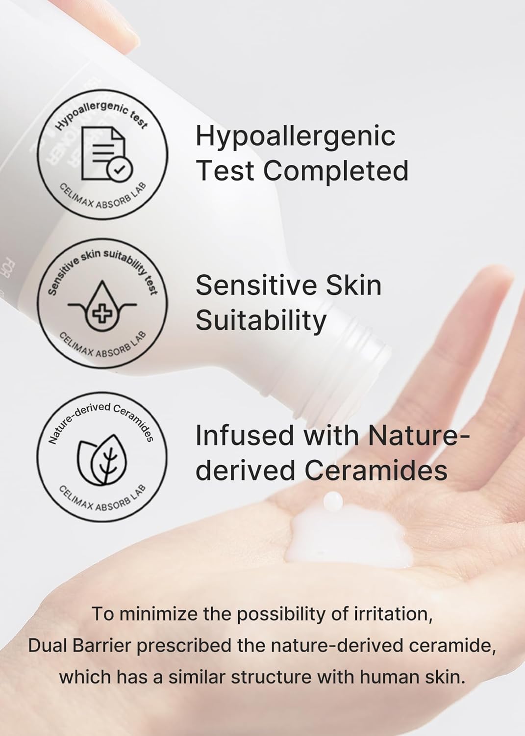 Celimax Dual Barrier Creamy Toner | With Ceramides, Peptide, Oil & Alcohol Free, Facial Astringent, Hydrating, Calming, Soothing, Non Irritating,150Ml : Beauty & Personal Care