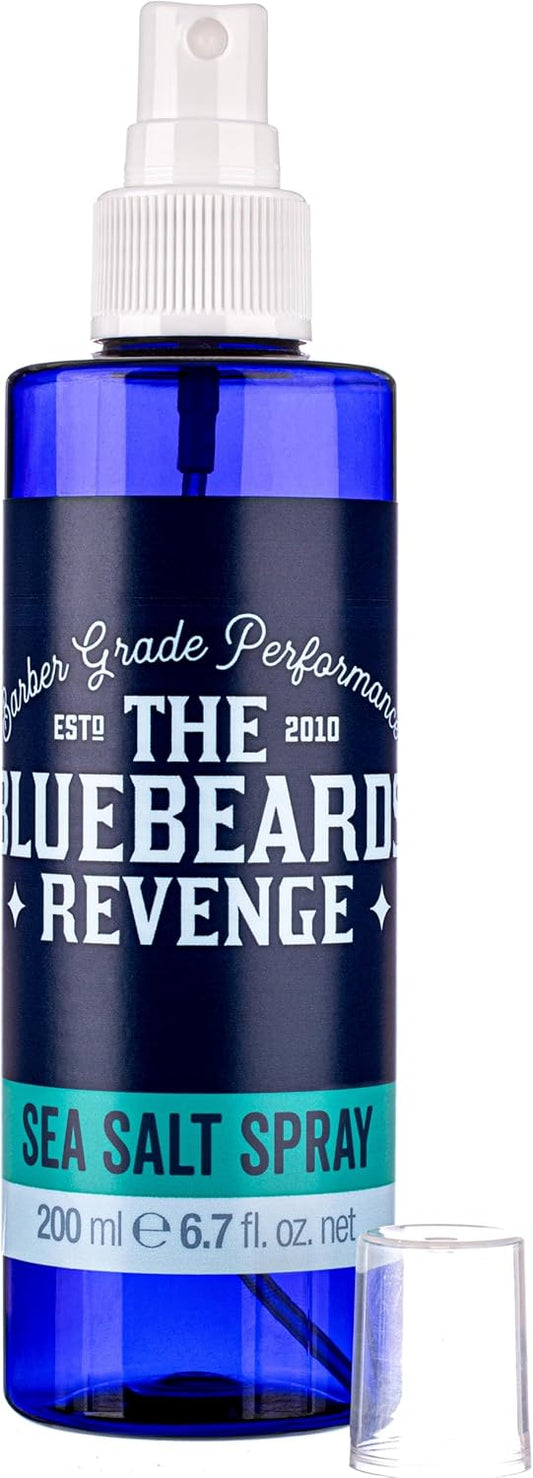 The Bluebeards Revenge Matt Texture Sea Salt Spray For Curly Messy Hairstyles, Vegan Salt Hair Spray For A Matt Natural Finish 200Ml