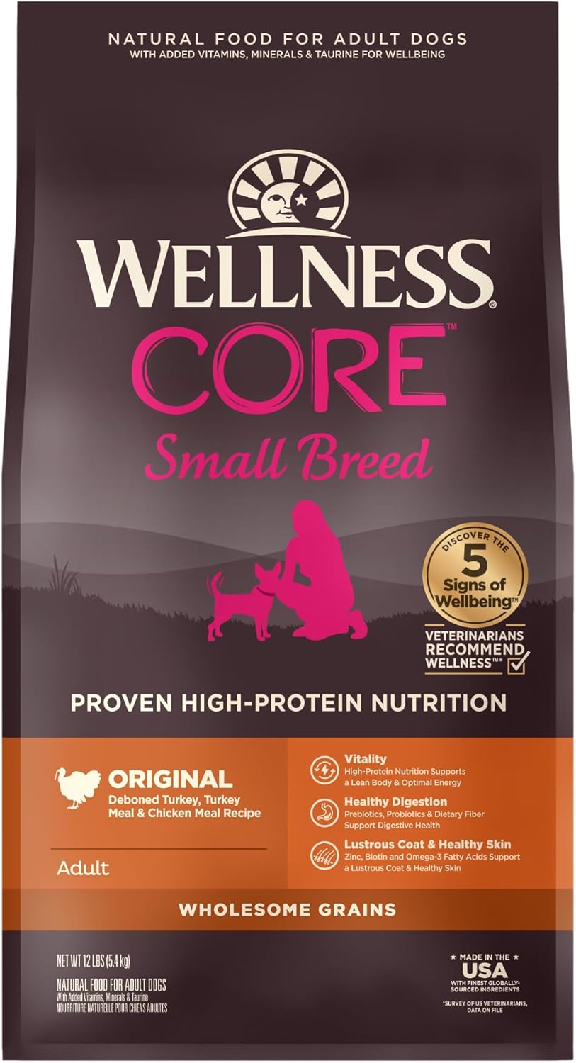 Wellness Core Wholesome Grains Small Breed Original Recipe, 12 Pound Bag