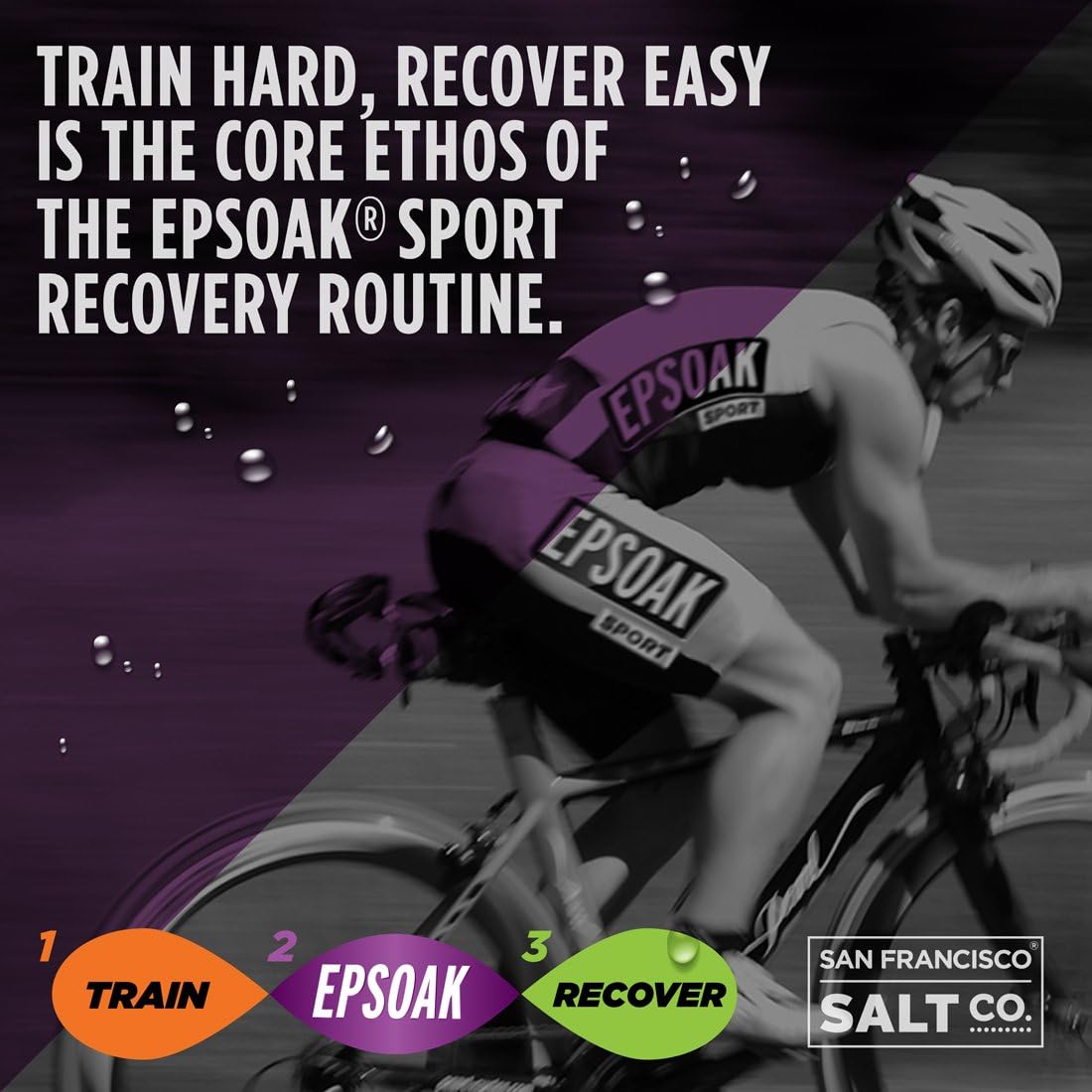 Epsoak Sport Lavender Epsom Salt for Athletes - 5 lbs. Soothing Therapeutic Soak with Lavender Essential Oil : Beauty & Personal Care