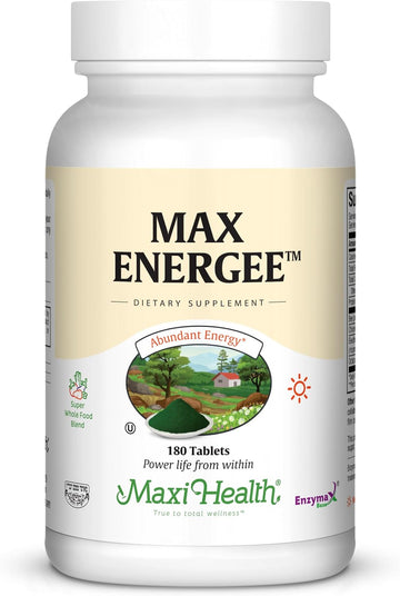 Maxi Health Max Energee - Natural Energy And Stamina Booster - 180 Tablets - Kosher