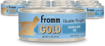 Fromm Healthy Weight Gold Chicken & Duck Pate Cat Food - Premium Wet Cat Food - Chicken Recipe - Case Of (12) 5.5 Oz Cans