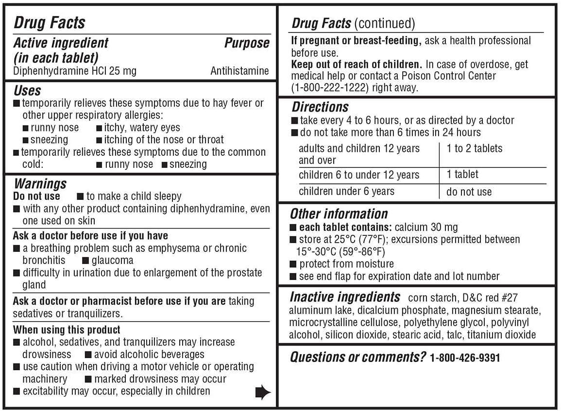 Kirkland Signature Allergy Medicine 600 Tablets (Pack of 3)