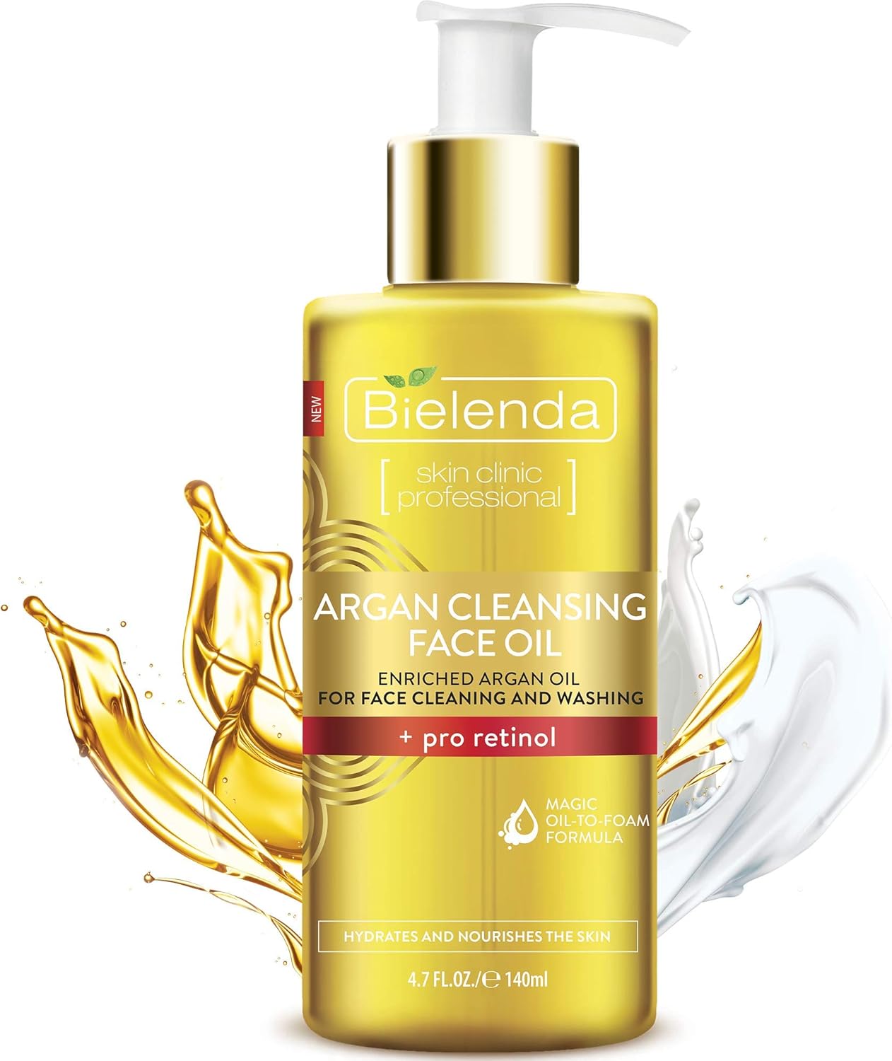Skin Clinic Professional Gentle Cleaning - Washing Light Argan Face Oil, Pro-Retinol Anti-Age, Anti-Wrinkles : Amazon.co.uk: Beauty