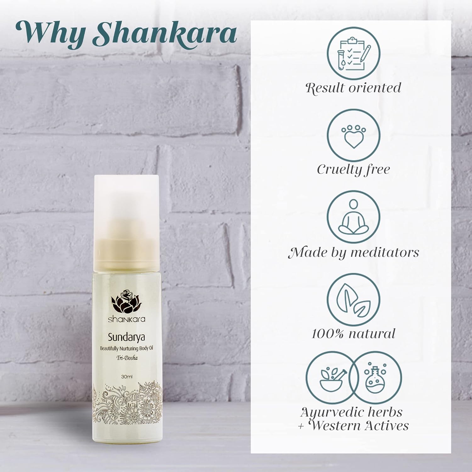 Shankara Sundarya Body Oil For Women And Men With Jasmine, Ylang, Rose Geranium, Sunflower, Aloe Vera, And Sesame – Perfect Moisturizing Body Oil For Uplifting Mind And Purifying Skin. (30Ml/1 Bottle) : Beauty & Personal Care
