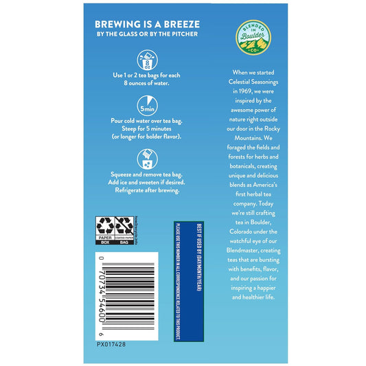 Celestial Seasonings Cold Brew Citrus Sunrise Iced Tea 18 Tea Bags