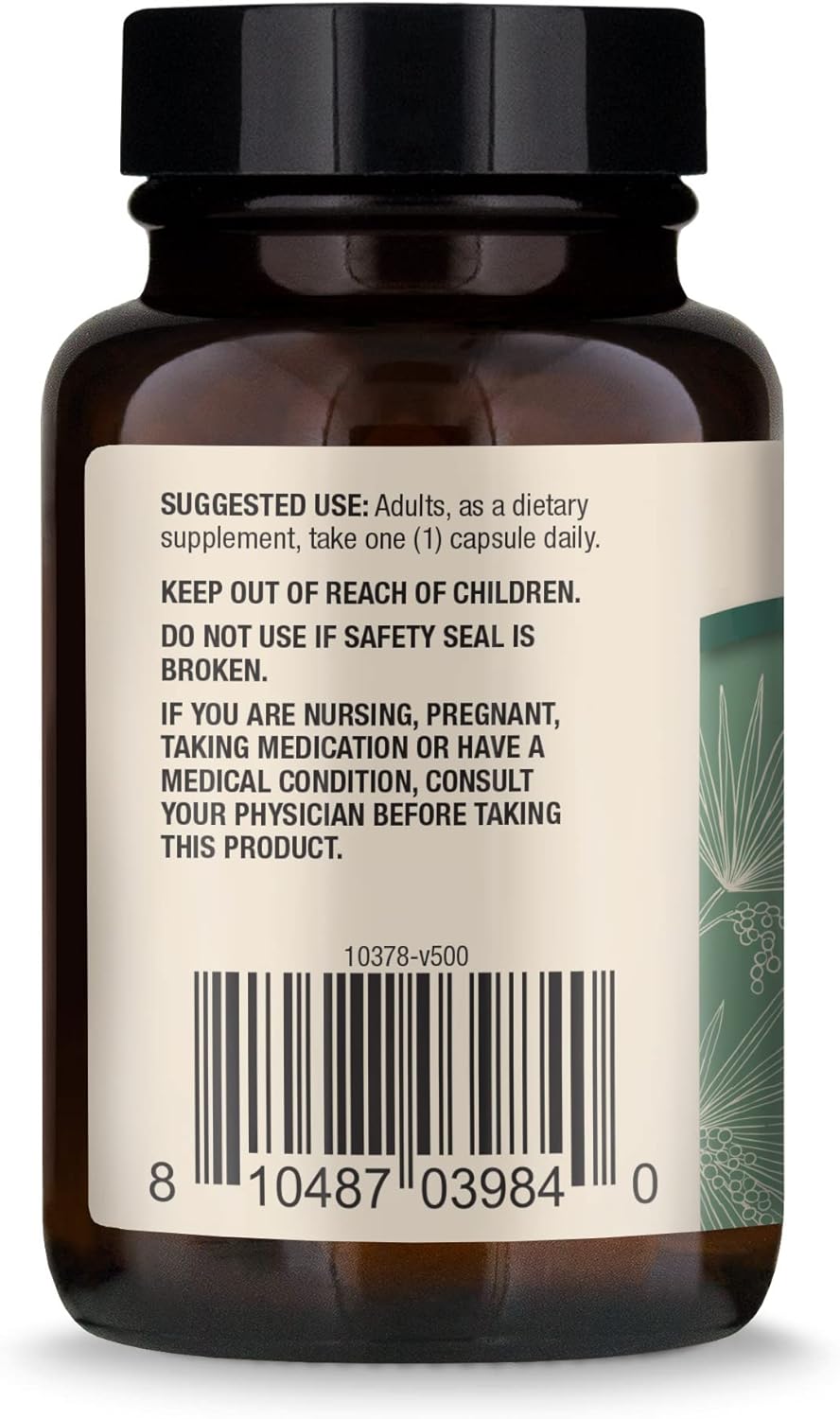 Dr. Mercola Saw Palmetto, 30 Servings (30 Capsules), Dietary Supplement, Supports Normal Detoxification Processes, Non-GMO : Health & Household