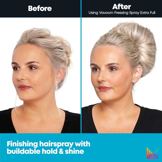 Matrix Vavoom Extra Full Freezing Finishing Spray | Volumizing, High-Hold Hairspray | For All Hair Types