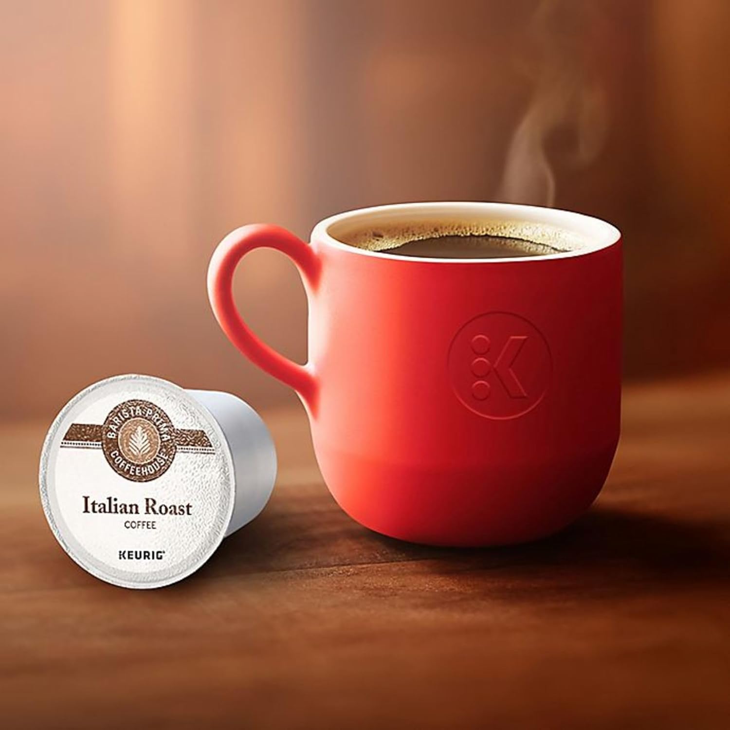 Barista Prima Coffeehouse, Italian Roast Keurig Single Serve K-Cup Pods, 96 Count