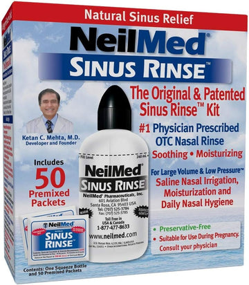 NeilMed Sinus Rinse Kit 1 Each (Pack of 4) : Health & Household