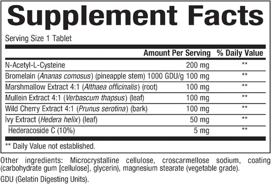 Lung, Bronchial & Sinus Health By Natural Factors, Natural Supplement For Respiratory Health And Easy Breathing, 90 Tablets