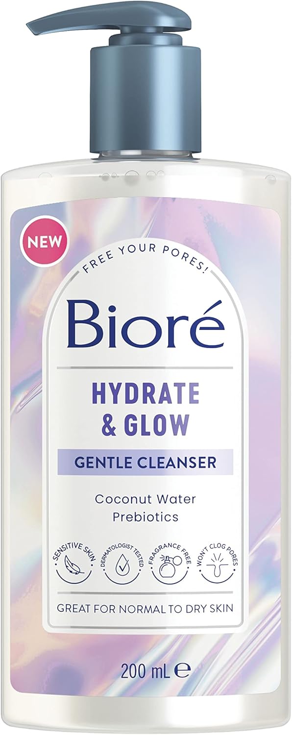 Biore Hydrate And Glow Cleanser