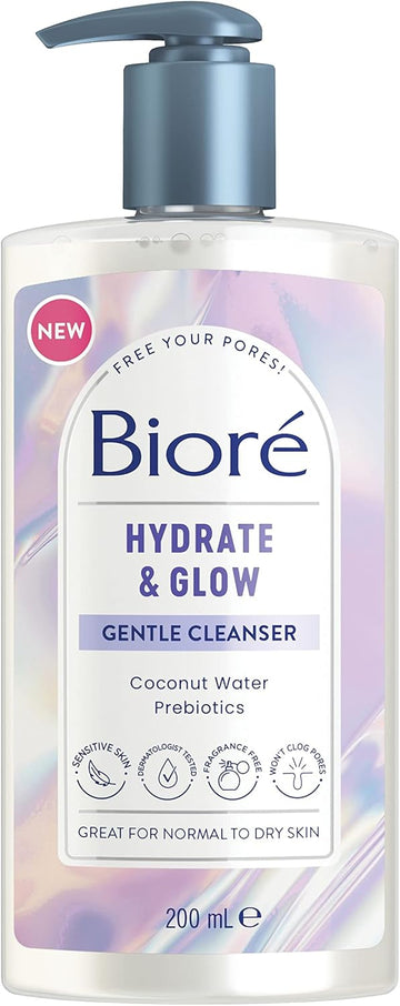 Biore Hydrate And Glow Cleanser