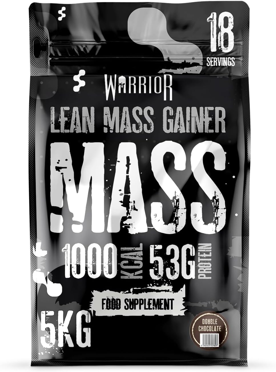 Warrior Mass Protein Powder – 5Kg – Serious Mass Gainer – High Calorie, Weight Gain Supplement – 61G Of Protein, 18 Servings, 1000+ Calories Shake, Supports Muscle Growth (Double Chocolate, 5Kg)