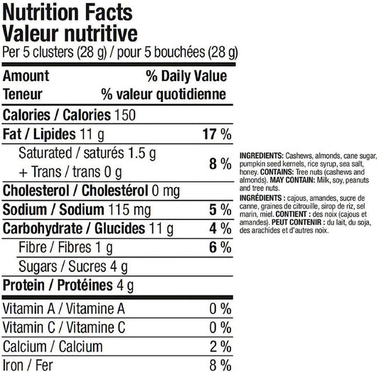 Kirkland Signature Cashew Clusters With Almonds & Pumpkin Seeds, 907G