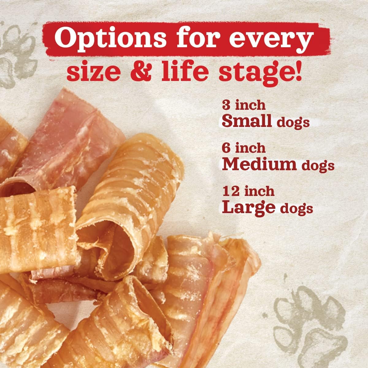 Natural Farm Top Premium Beef Trachea Dog Chews (3 Inch, 12 Pack), Natural Source of Glucosamine and Chondroitin for Hip and Joint Health, High-Protein, 100% Beef Trachea : Pet Supplies
