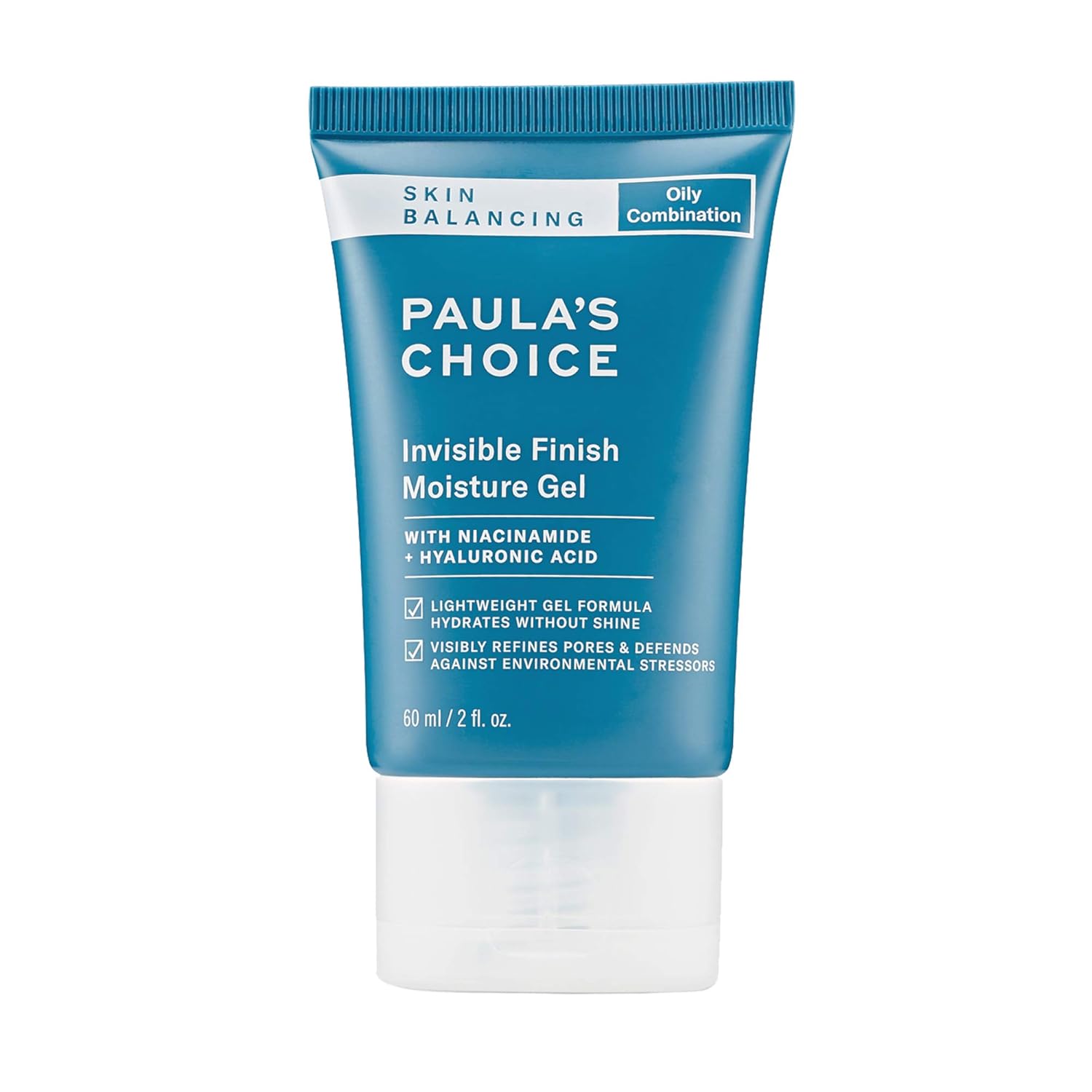 Paula'S Choice Skin Balancing Invisible Finish Gel Moisturizer With Niacinamide & Hyaluronic Acid, Large Pores & Oily Skin, 2 Ounce. Packaging May Vary