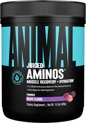 Animal Juiced Amino Acids - Bcaa/Eaa Matrix Plus Hydration With Electrolytes And Sea Salt Anytime Recovery And Improved Performance - 30 Servings