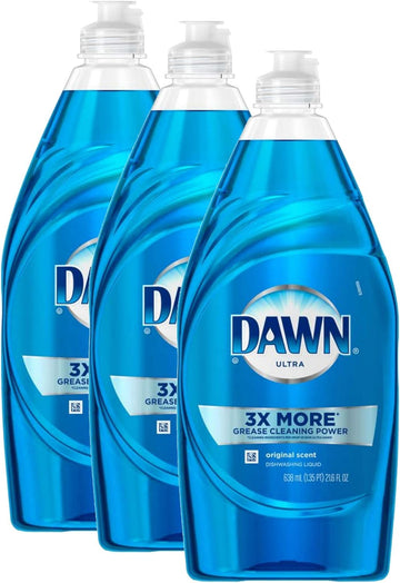Dawn Dish Soap, Ultra Dishwashing Liquid, Original, 24 Fl. Oz (24 Oz Pack of 3)