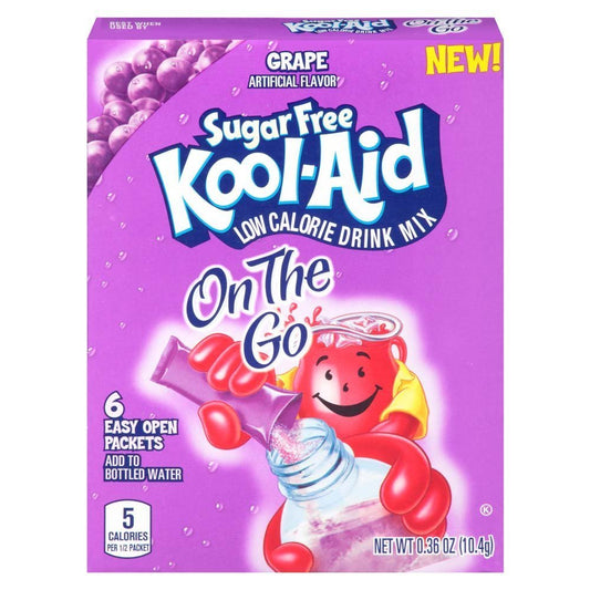 Kool-Aid Sugar-Free Grape On-The-Go Powdered Drink Mix 72 Count