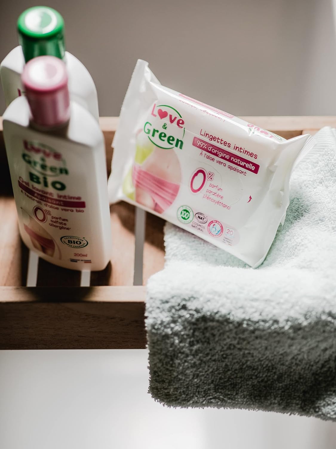 Love & Green Intimate Wipes 20 Wipes