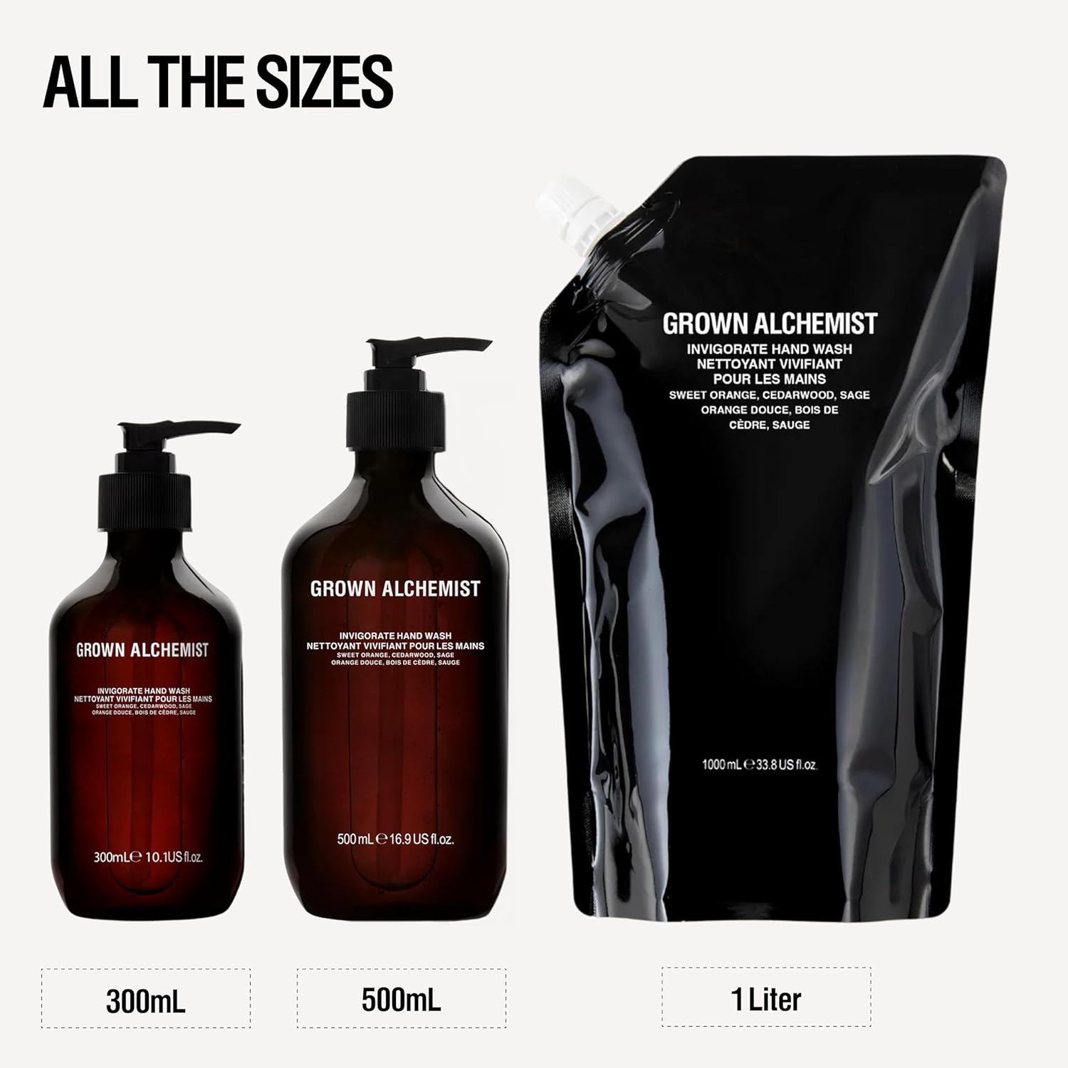 Grown Alchemist Invigorate Luxury Hand Wash - Orange, Cedarwood, Sage, Organic Hand Soap - Natural Vegan Bioactive Botanicals for Sensitive Skin, Moisturising, Hydrating - Liquid Gel Handwash 500 ml : Amazon.co.uk: Beauty