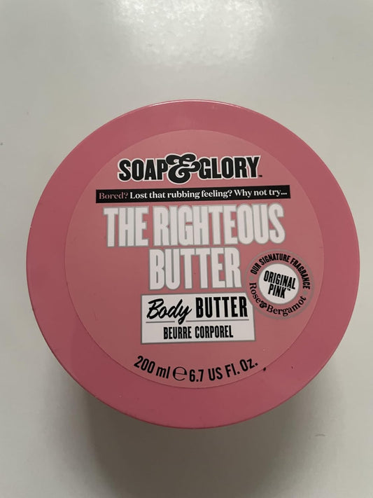 Soap & Glory The Righteous Body Butter, Rose & Bergamot Fragrance, 200Ml