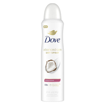 Dove Advanced Care Antiperspirant Deo Dry Spray Caring Coconut Pack Of 12 To Help Your Skin Barrier Repair After Shaving 72H Odor Controlandall-Day Sweat Protection For Soft Resilient Underarms 3.8Oz