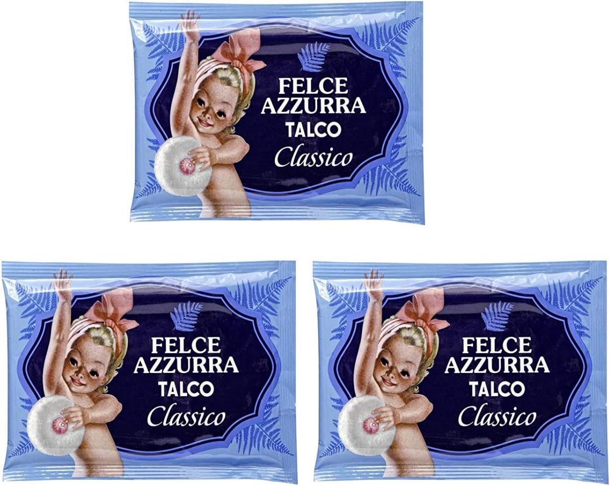 Paglieri Felce Azzurra Refill Envelope, Classic Scent 3.53 oz 100g,Pack of 3