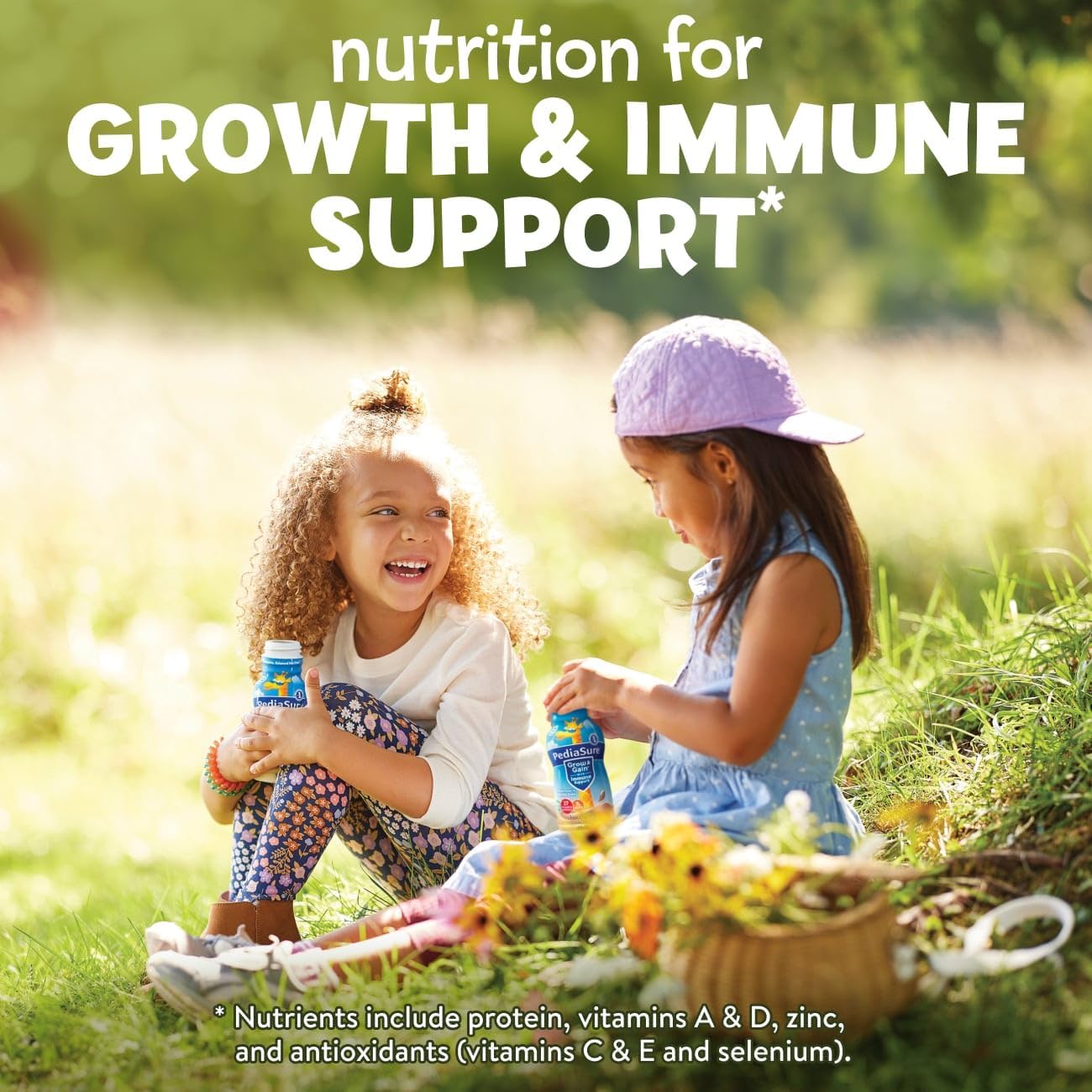 PediaSure Grow & Gain With Immune Support, Kids Protein Shake, 27 Minerals & Vitamins for Kids, 7g Protein, Helps Kids Catch Up On Growth, Non-GMO, Gluten-Free, Strawberry, 8-fl-oz Bottle, Pack of 24 : Baby