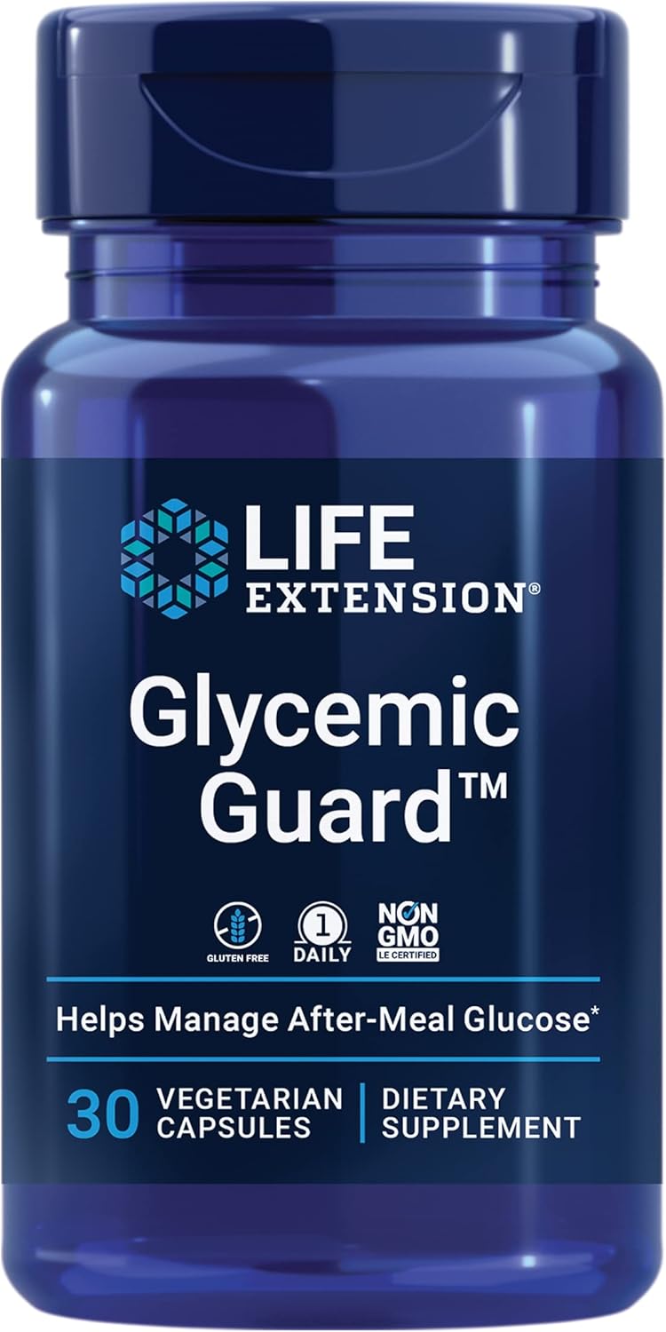 Life Extension Glycemic Guard – Glucose Metabolism Supplement – With Maqui Berry And Clove Extract - Gluten-Free, Non-Gmo, Once-Daily, Vegetarian – 30 Capsules