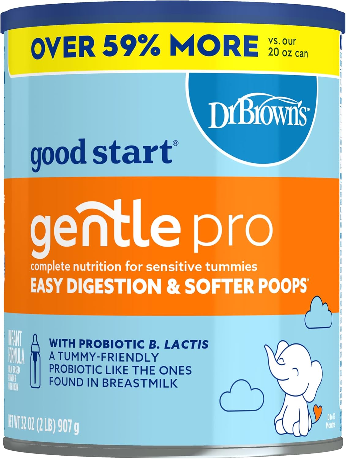 Gerber Good Start Baby Formula Powder, Gentlepro, Stage 1, Non Gmo, 32 Ounce (Package May Vary) For 0 -12 Months