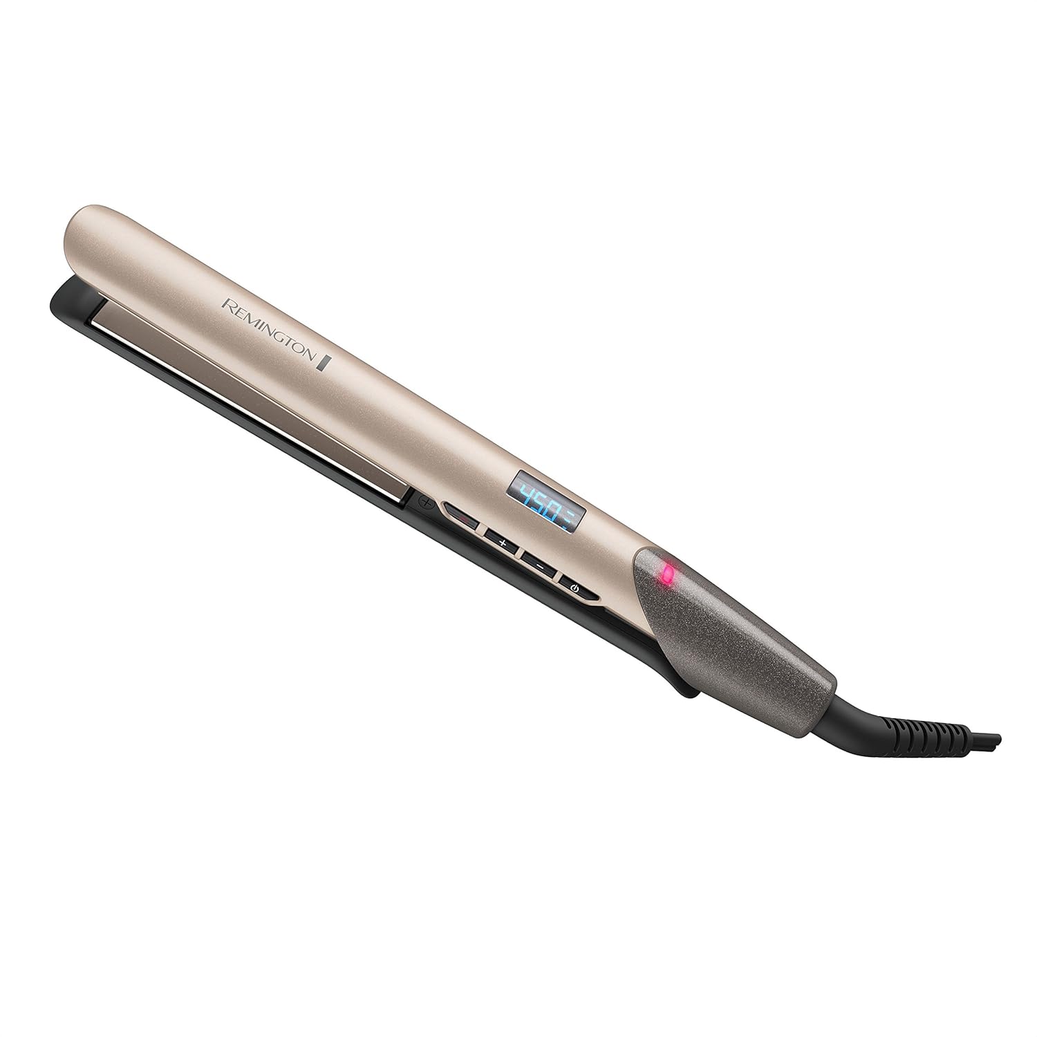 Remington S8A900 Pro 1” Flat Iron With Color Care Heat Control Sensing Technology And Ceramic Color-Lock Coated Plates, Straighten Color Treated Hair While Protecting From Damage And Fading