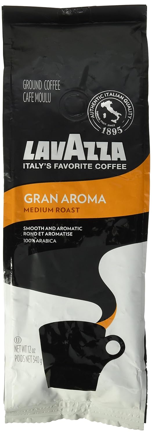 Lavazza 7509 Gran Aroma Ground Coffee, Medium Roast