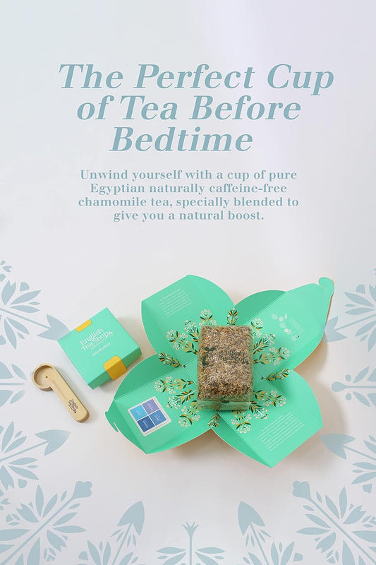 English Tea Shop Chamomile, Fairtrade & Organic Premium Whole Leaf Tea, 80G