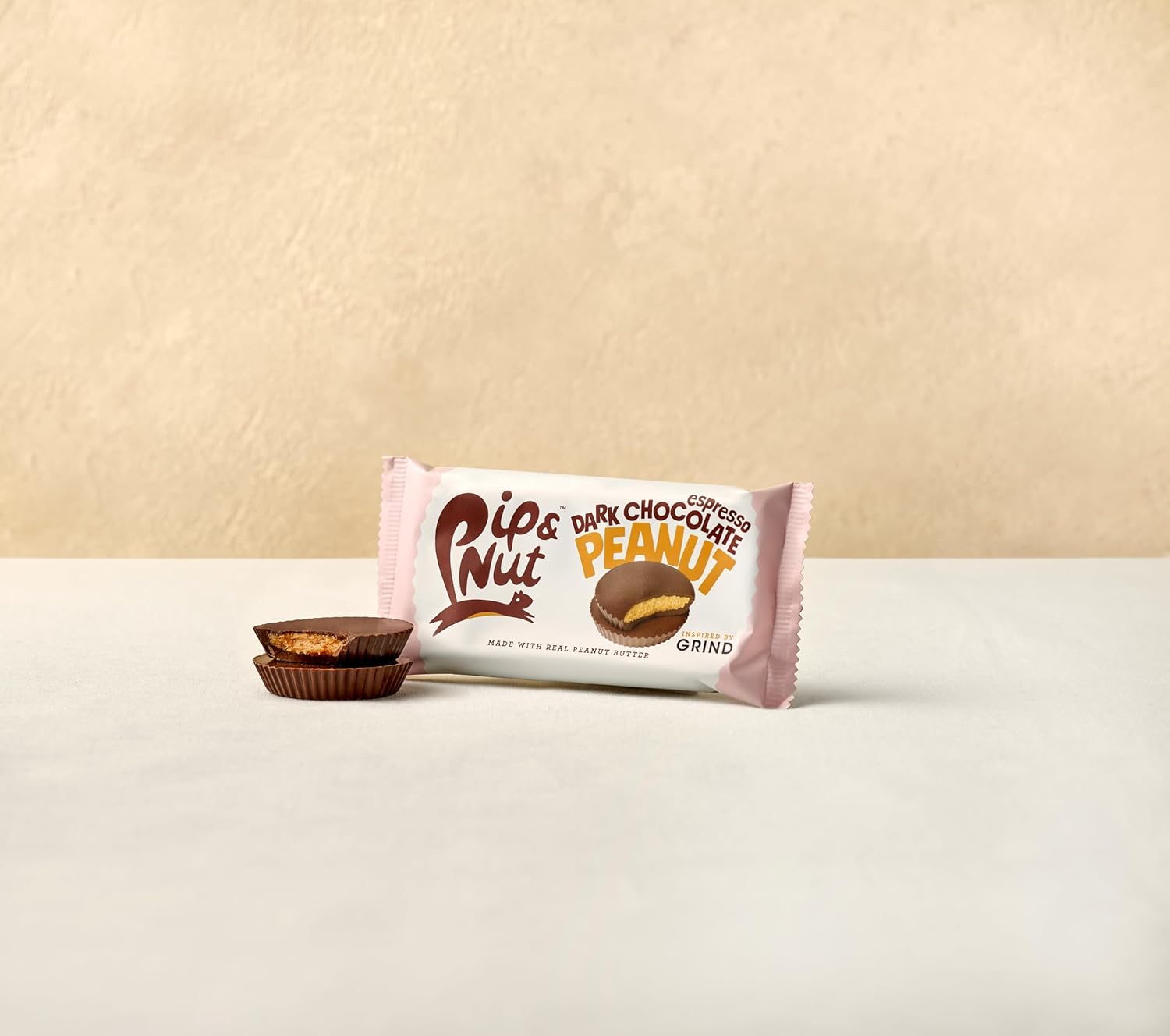 Pip And Nut Limited Edition Dark Chocolate Espresso Peanut Butter Cup With Grind 15 X 34G : Amazon.co.uk: Grocery