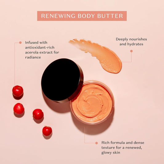 Nativa Spa By O Boticario Acerola Cherry Renewing Body Butter, Deep Nourishment For Supple Glowing Skin, 1.05 Ounce (200G)