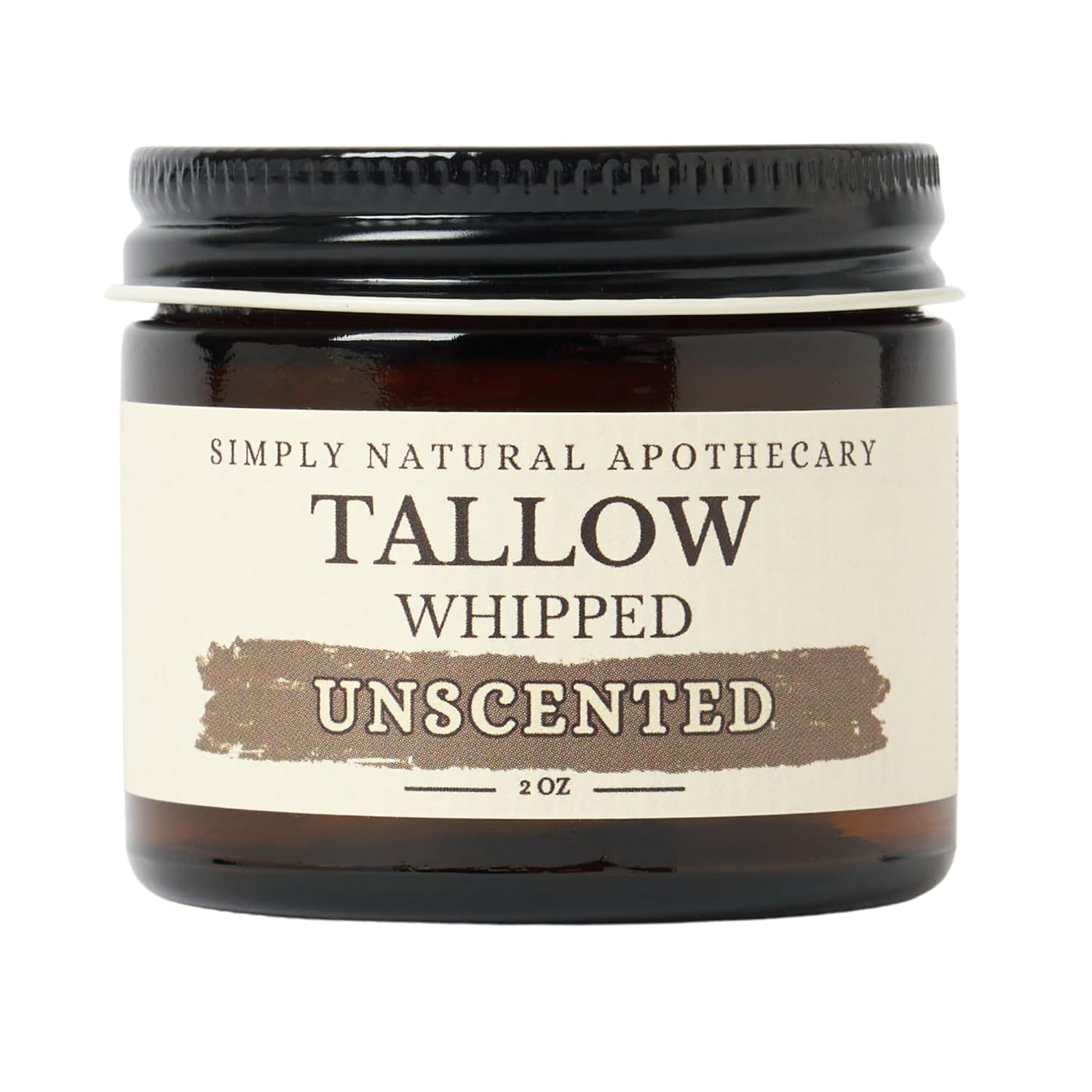 Beef Tallow For Skin Care, Face, Hands - Natural Moisturizer - Whipped - Organic Grass-Fed Beef Fat - Vitamins A, D, E, K - Dry Skin, Baby Diaper Cream - Hydrating
